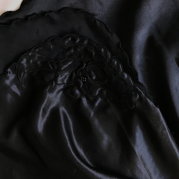 Vintage Black Slip Skirt - Picture 5 of 5